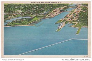 New York Oswego Aerial View And Harbor