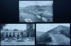 Wales Collection x 3 LLANGOLLEN Views - Old Postcards by Photochrom