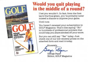 Golf Magazine, George Peper Editor, Boulder, Colorado  
