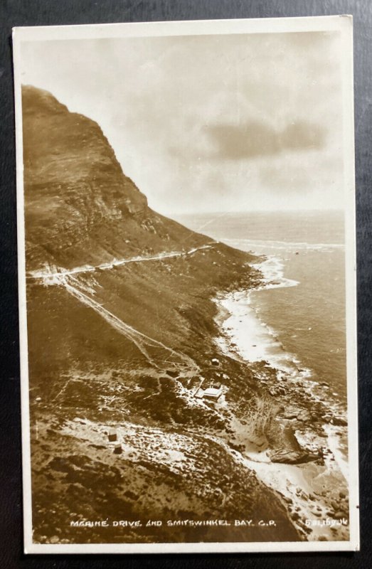 Mint Real Picture Postcard South Africa Marine Drive & Smitswinkel Bay