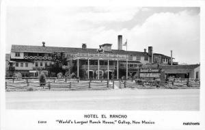 1940s Hotel El Rancho GALLUP NEW MEXIO RPPC Postcard 16-9