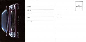 1990s Ford Scorpio Car Promo Postcard German Test Drive Unused