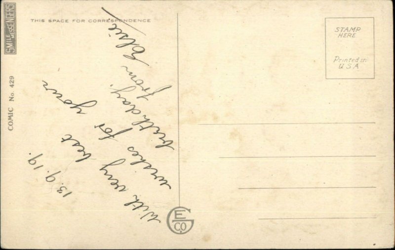 Charles Twelvetrees - Little Blue Boy Said Poem c1915 Postcard 