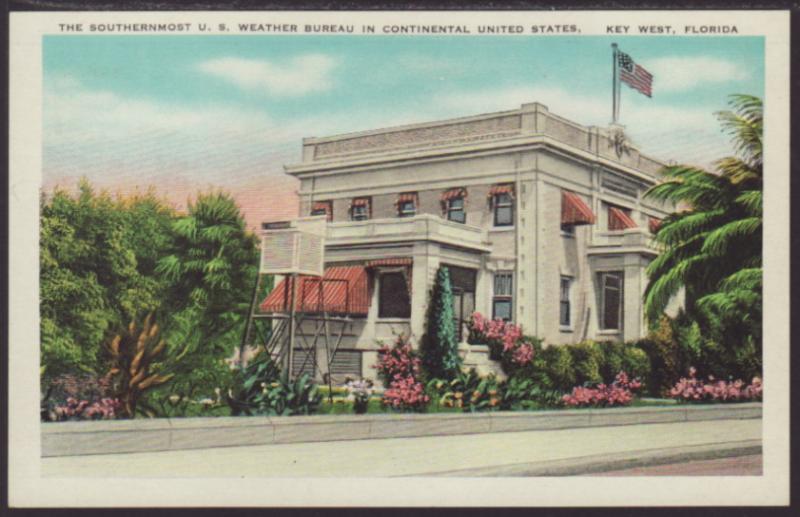 US Weather Bureau,Key West,FL Postcard