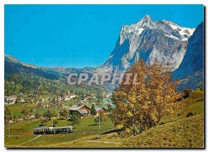 Postcard Modern Berner Oberland - Schweiz Grindelwald and the Wetterhorn (3703m)