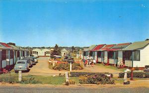 York Harbor ME  Cabins on U. S. Route 1A Postcard