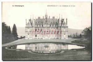 Old Postcard Chateau Boursault Champagne and Lac