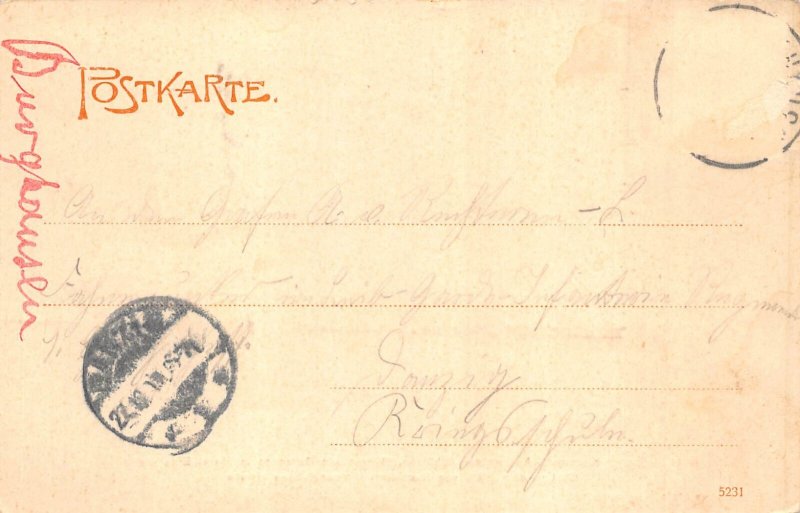 Germany Historischer Kirchweih Fanfare MarchBuerger Einersheim Square postcard