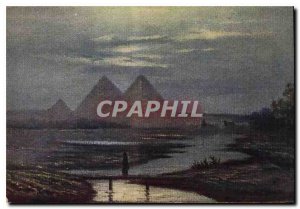 Old Postcard Egypt Egypt Moonlight