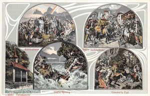 TELLSKAPELLE WILLIAM TELL SWITZERLAND MULTI-VIEW POSTCARD (c. 1910)