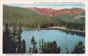 Colorado Denver Mountain Parks Echo Lake Looking Towards Mount Evans