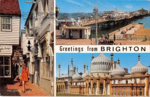 B101633 greetings from brighton   uk 14x9cm