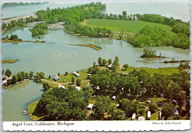 Angel Cove Coldwater Michigan MI Residential & Recreational Region Postcard