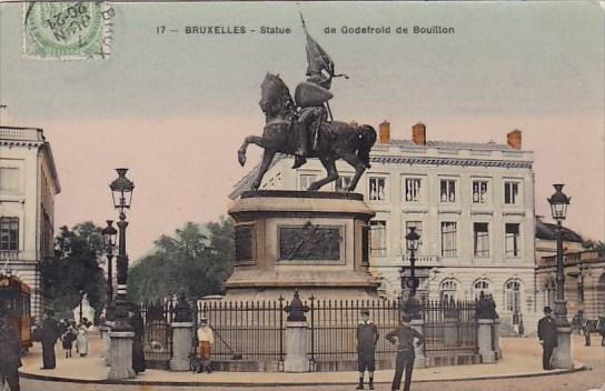 Belgium Brussels Bruxelles Monument Statue De Godefroid De Bouillon 1903