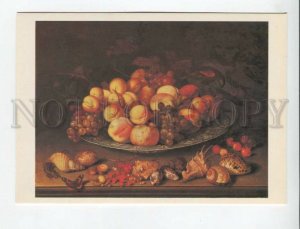 468909 1987 Hermitage Dutch still life Balthasar van der Ast plate fruits shells