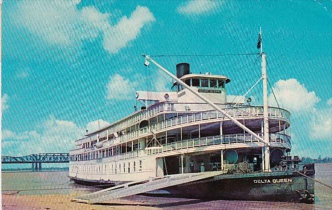 Tennessee Memphis The Delta Queen On The Mississippi River 1971