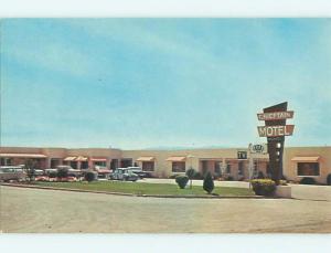 Unused 1950's OLD CARS & CHIEFTAIN MOTEL Douglas Wyoming WY s5847