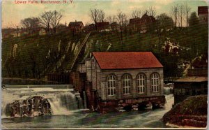 New York Rochester The Lower Falls 1913