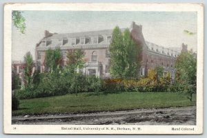Durham New Hampshire~University of NH~Hetzel Hall~Frank Swallow~1920s Hand Color 