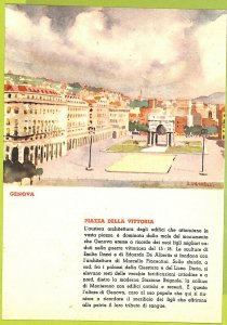 aa39331- VINTAGE CARD GENOA City : Piazza della Vittoria -