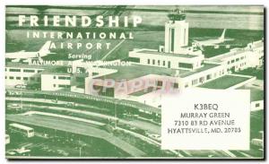 Postcard Old Friendship Telegraphie international airport Murray Hyattsville ...