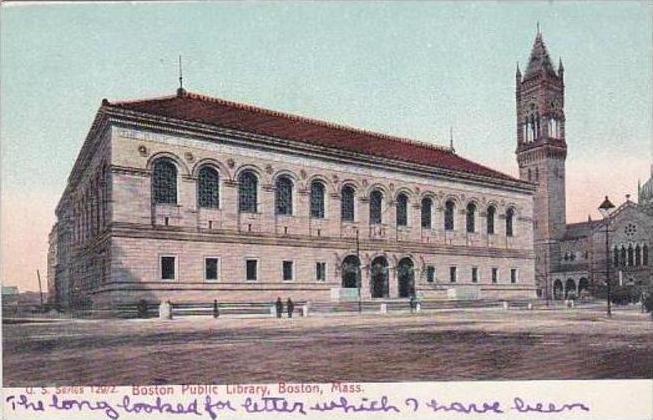 Massachusetts Boston Boston Public Library