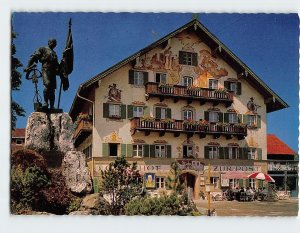 Postcard Gasthof Zur Post Kochel am See Germany