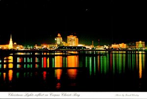 Texas Corpus Christi Christmas Lights Reflect On Corpus Christi Bay