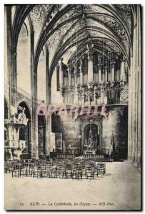 Old Postcard Organ Albi The Cathedral Organs