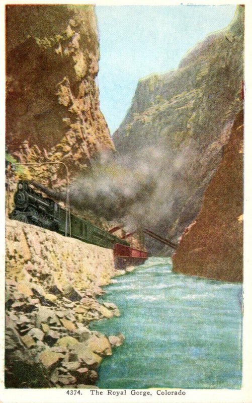 Colorado Train In The Royal Gorge