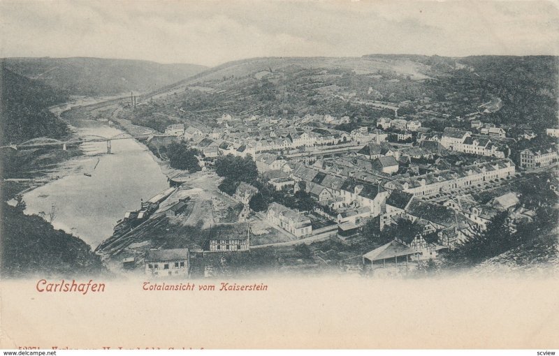 CARLSHAFEN (Bad Karlshafen) , Germany , 1901-07 ; Totalansicht vom Kaiserstein