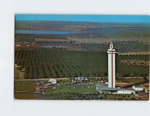 Postcard Aerial View Citrus Tower, Clermont, Florida