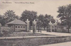 Kansas National Military Home West Entrance Albertype