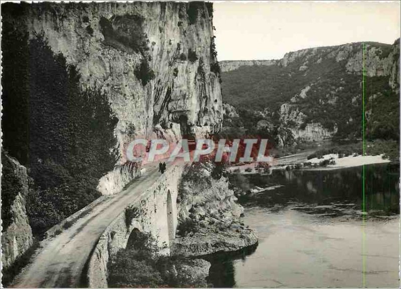 'Modern Postcard Gorges of Ardeche Pont d''Arc The Road'