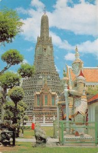 THAILAND SPORTS STAMPS PHRA PRANG BANGKOK TO USA POSTCARD 1966