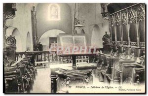Postcard Old Vence Interior of the Church