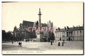 Postcard Old Nantes Place Louis XVI