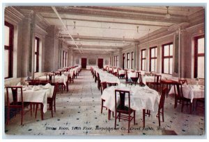 c1910 Dining Room Tenth Floor Herpolsheiner Co Grand Rapids Michigan MI Postcard