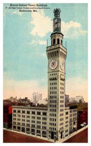 Postcard TOWER SCENE Baltimore Maryland MD AR1187