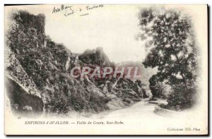 Old Postcard Environs d & # 39Avallon Vallee Du Cousin Sous Roche