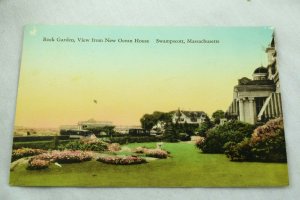 1920's Rock Garden, New Ocean House Hotel, Swampscott, MA Hand Colored P32