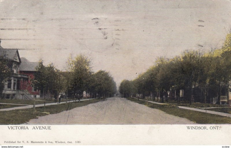 WINDSOR , Ontario , Canada , 1910 ; Victoria Avenue ; version 5