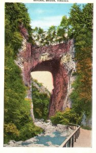 Vintage Postcard 1920's Natural Bridge Rockbridge County Virginia VA