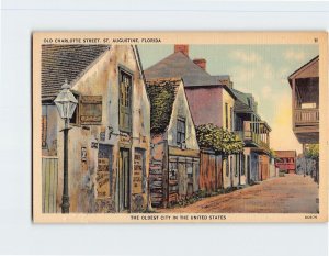 Postcard Old Charlotte Street, St. Augustine, Florida