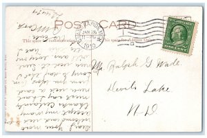 1910 Fox Residence Grand Rapids Michigan MI Posted Antique Postcard