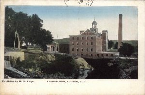 Pittsfield New Hampshire NH Pittsfield Mills c1910 Vintage Postcard