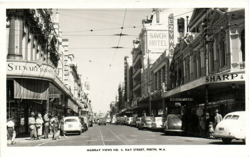 PC AUSTRALIA, PERTH, MURRAY VIEWS NO. 6, Vintage REAL PHOTO Postcard (b31422)