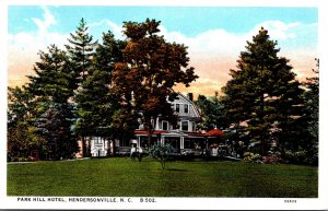 North Carolina Hendersonville Park Hill Hotel Curteich