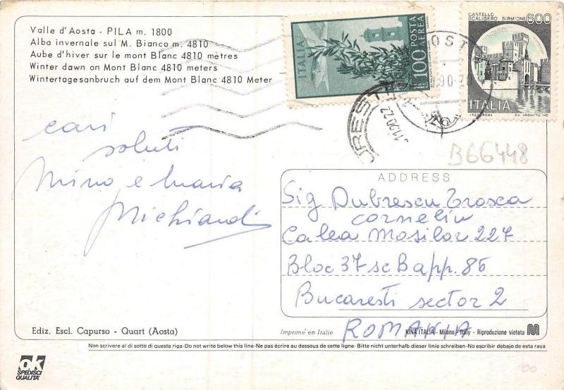 B66448 Valle d`Aosta Il Monte Bianco  italy
