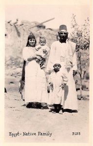 Native Family Egypt, Egypte, Africa Unused 